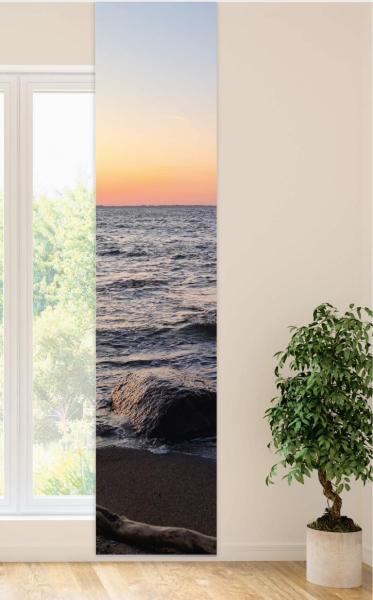 Flächenvorhang Milder Abend, Schiebevorhang, Schiebegardine, modern, 60 cm breit, 2,65 m hoc